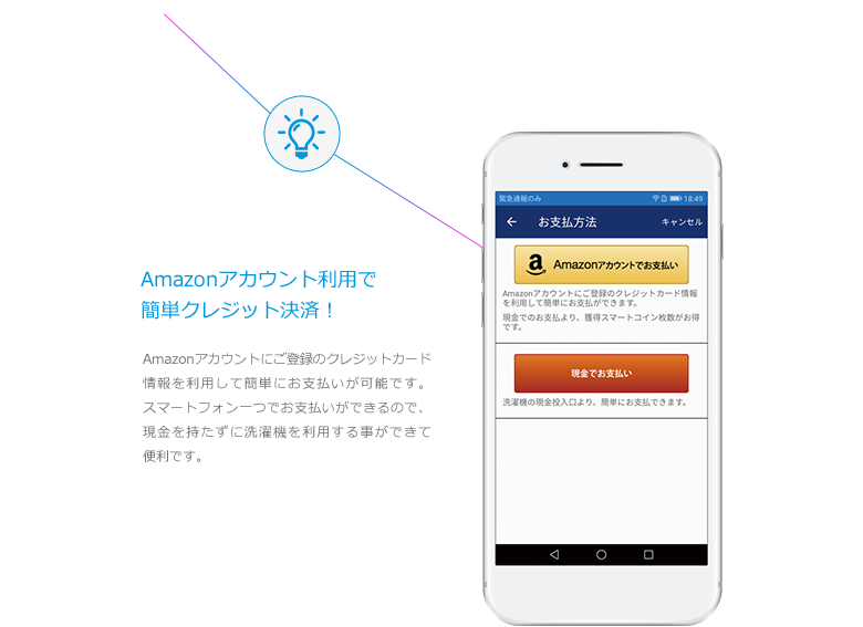 Amazonアカウント利用で簡単クレジット決済！